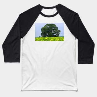 Tree In A Field Of Sunflowers Baseball T-Shirt